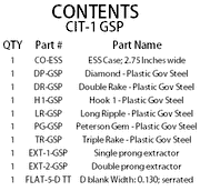 City Plus Government Steel Lock Pick Set with Plastic Handles Lock Pick Set Peterson Manufacturing