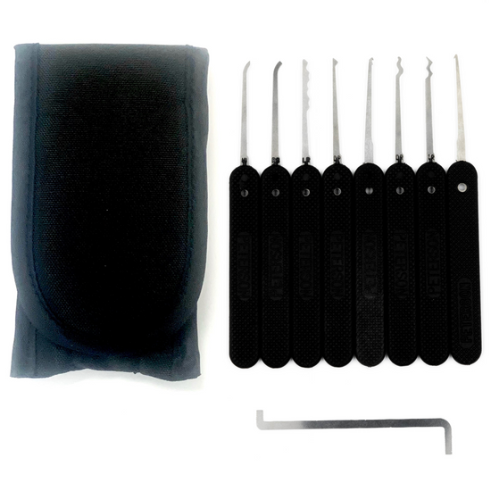 City Plus Government Steel Lock Pick Set with Plastic Handles Lock Pick Set Peterson Manufacturing