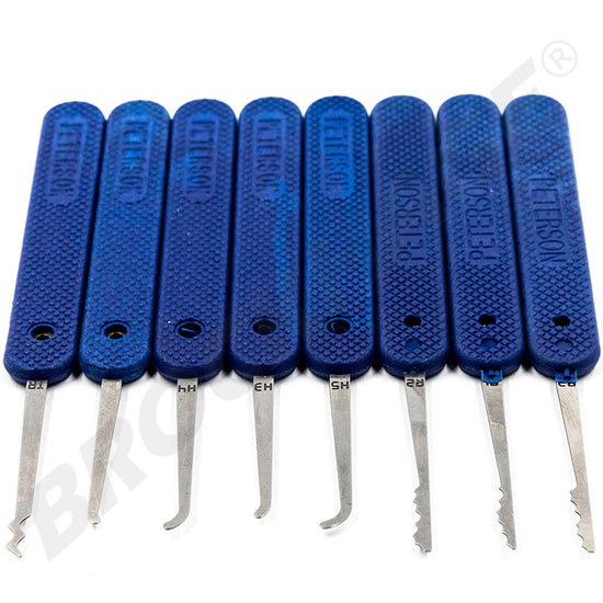 Just Picks 0.015 Government Steel Slender Lock Pick Set Group 2 Lock Pick Set Peterson Manufacturing
