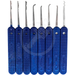 Just Picks 0.015 Government Steel Slender Lock Pick Set Group 2 Lock Pick Set Peterson Manufacturing