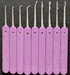 Just Picks 0.018 Government Steel Lock Picks Slender Group B Lock Pick Set Peterson Manufacturing