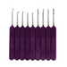 Just Picks 0.018 Government Steel Lock Picks Slender Group B Lock Pick Set Peterson Manufacturing