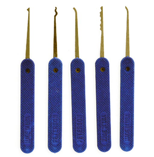 Just Picks Stainless Steel Slender Lock Pick Set Lock Pick Set Peterson Manufacturing