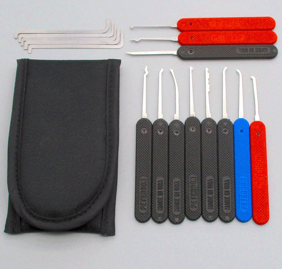 Ken’s Professional Lock Pick Set with Government Steel and Plastic Handles Lock Pick Set Peterson Manufacturing