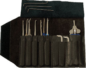 Professional 9 Piece Lock Pick Set with Government Steel Lock Pick Set Peterson Manufacturing