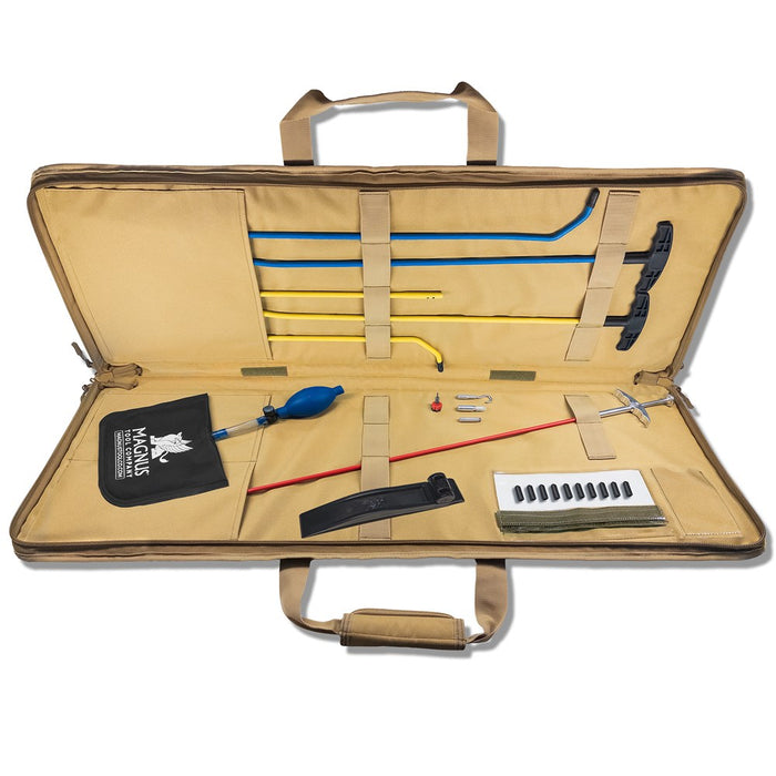 First Responder—Tactical Automotive Unlock Kit | 12-Pc | Tan Lockout Tool Kit LockVoy