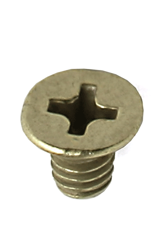 Major LS-15 Face Plate Screws, Brass Plate (25 Pack) Locksets Major Manufacturing