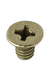 Major LS-15 Face Plate Screws, Brass Plate (25 Pack) Locksets Major Manufacturing