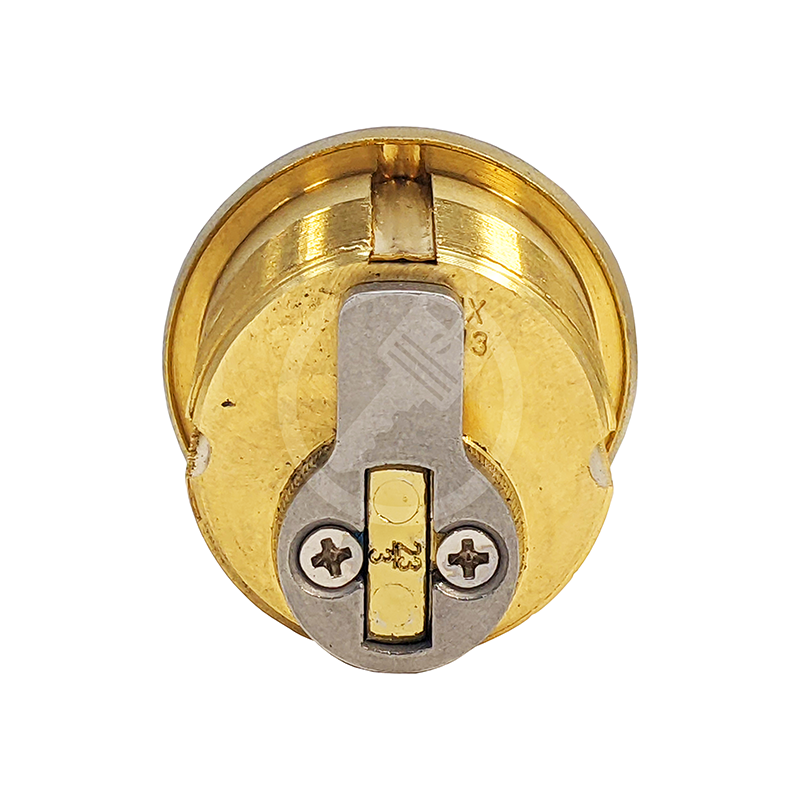 1 1/8" T-Turn Mortise Cylinder (Bright Brass) Mortise Cylinder GMS Industries