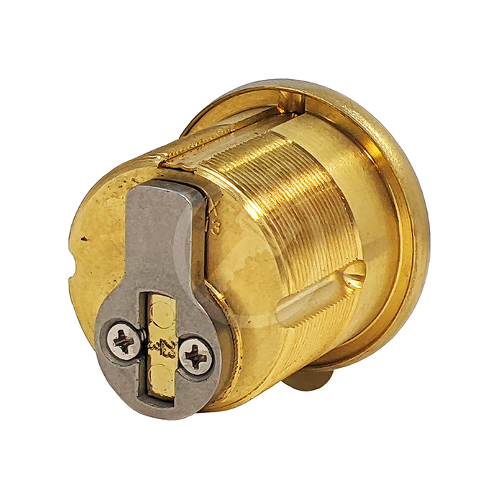 1 1/8" T-Turn Mortise Cylinder (Bright Brass) Mortise Cylinder GMS Industries