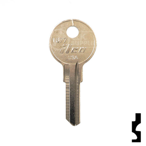Uncut Key Blank | EZ-GO | 1677, 1919 Motor Sport Key Ilco