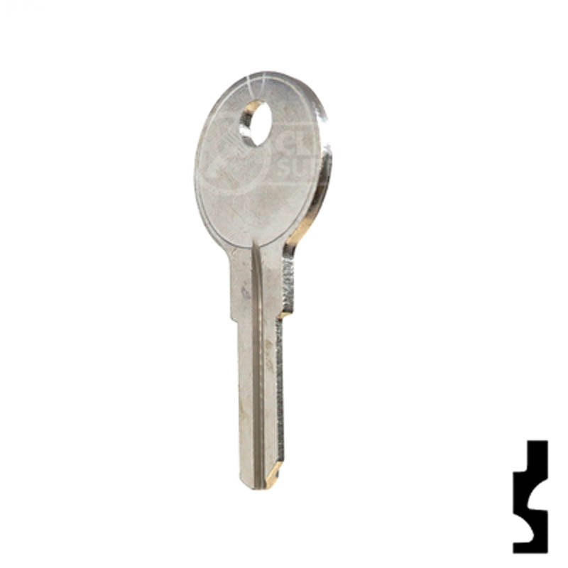 Uncut Key Blank | EZ-GO | 1677, 1919 Motor Sport Key Ilco