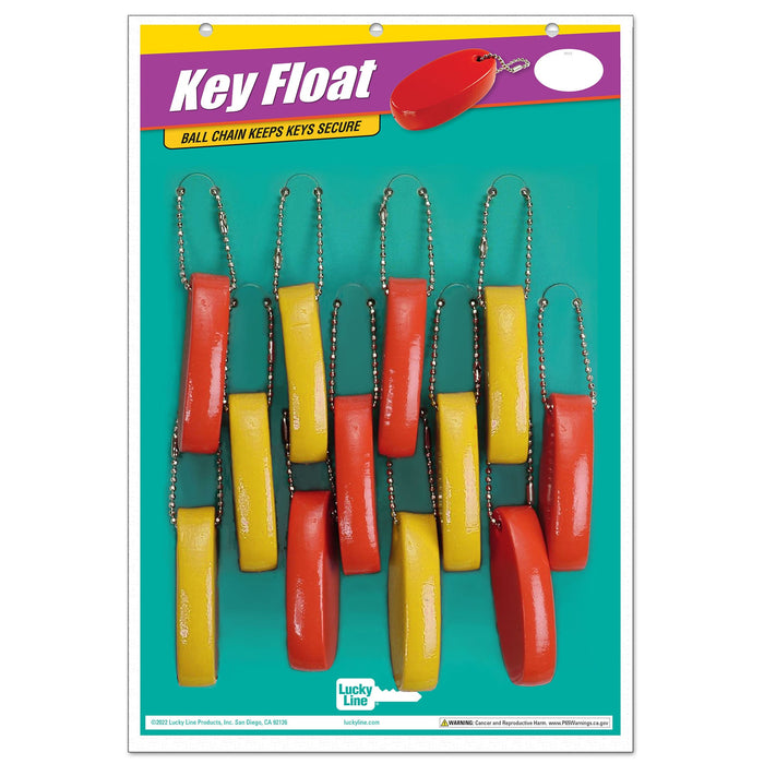 Lucky Line | Soft Key Floats 12/Card Novelty Key Accessory Lucky Line