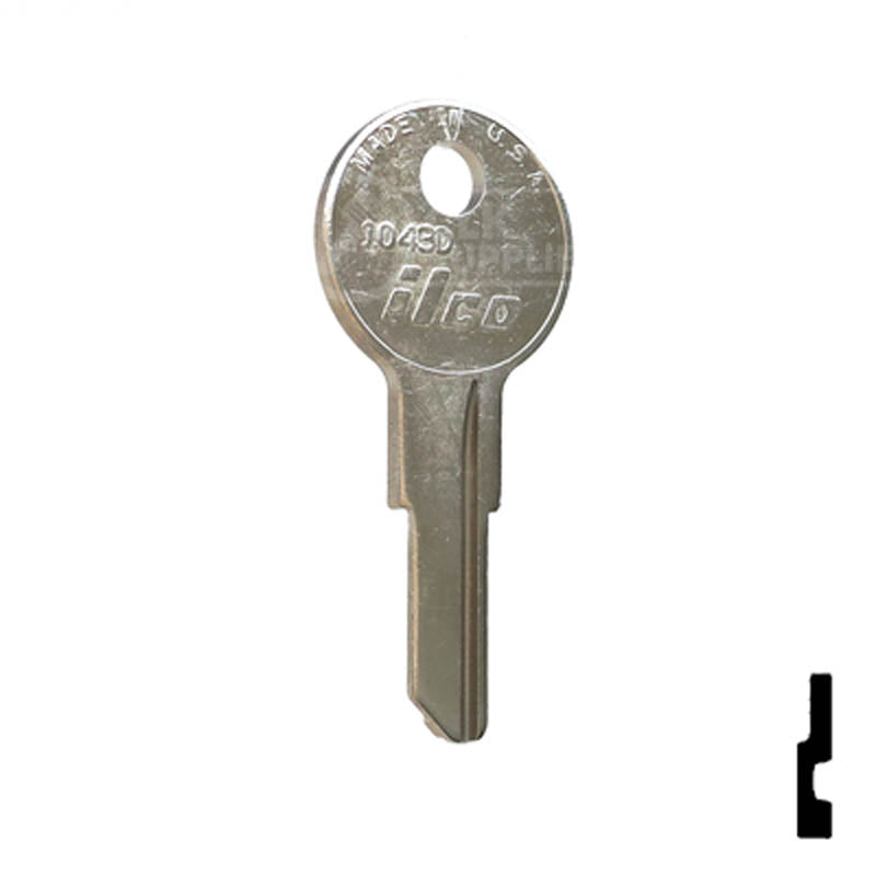 1043D, IL260 Illinois Key Office Furniture-Mailbox Key Ilco