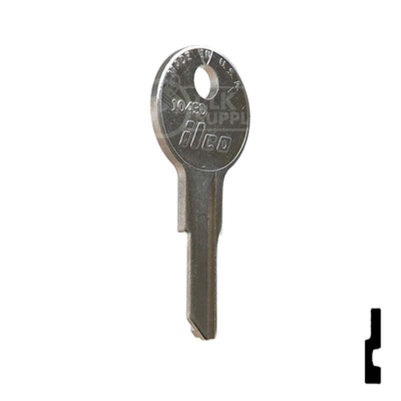 1043D, IL260 Illinois Key Office Furniture-Mailbox Key Ilco
