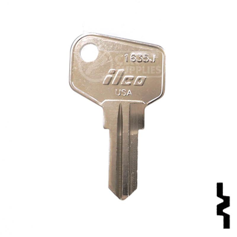 1635J ARFE Cam Lock Key Office Furniture-Mailbox Key Ilco