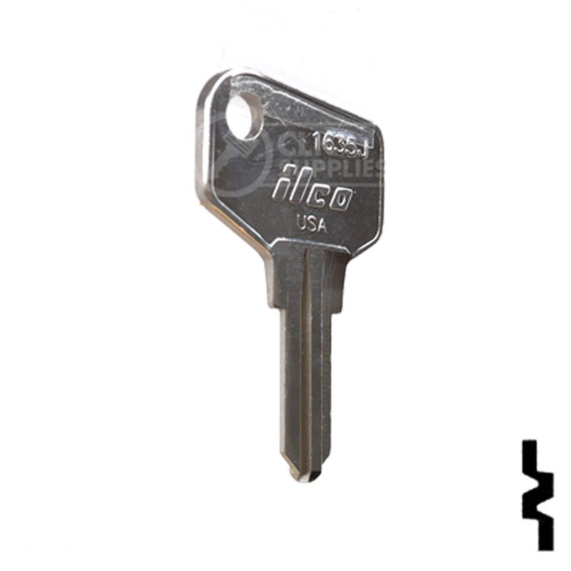 1635J ARFE Cam Lock Key Office Furniture-Mailbox Key Ilco