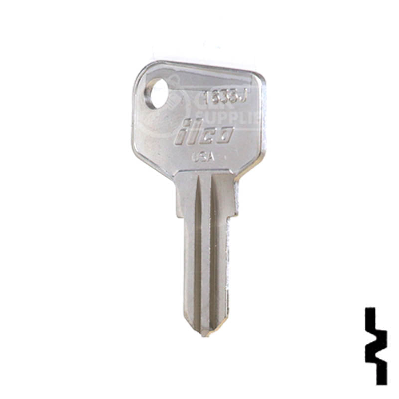 1635J ARFE Cam Lock Key Office Furniture-Mailbox Key Ilco