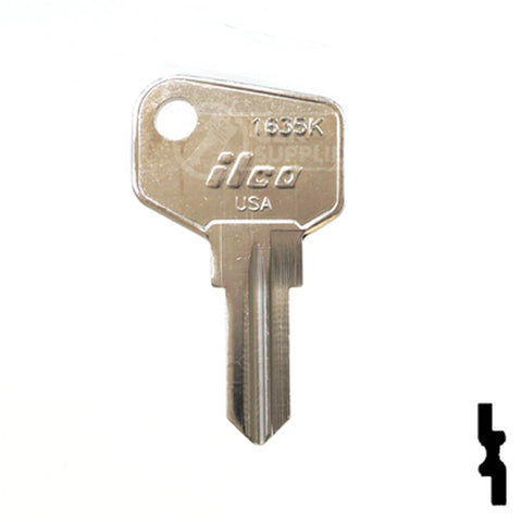 1635K ARFE Cam Lock Key Office Furniture-Mailbox Key Ilco