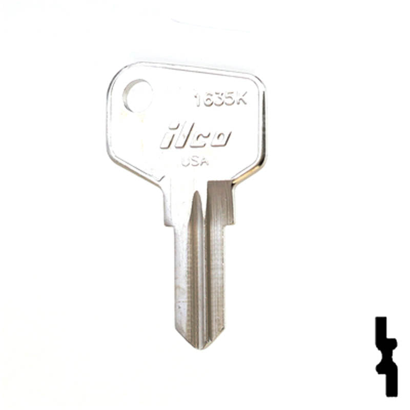 1635K ARFE Cam Lock Key Office Furniture-Mailbox Key Ilco