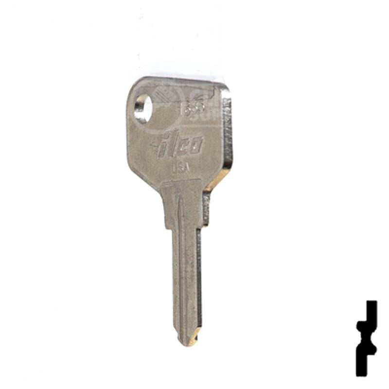 1635L ARFE Cam Lock Key Office Furniture-Mailbox Key Ilco