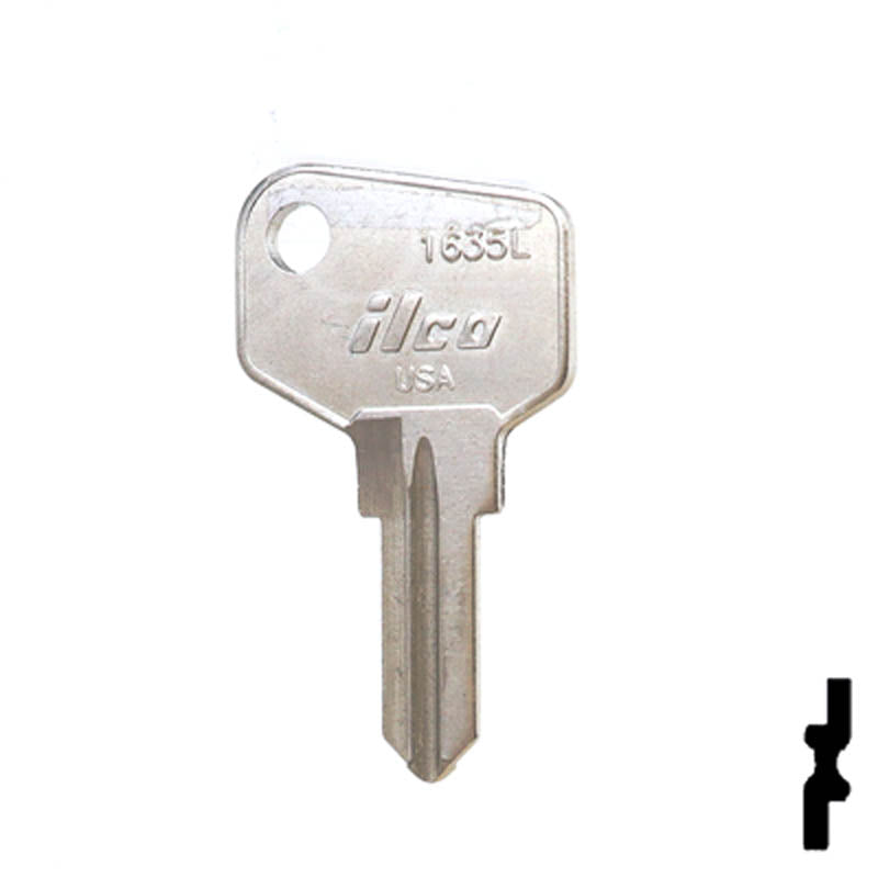 1635L ARFE Cam Lock Key Office Furniture-Mailbox Key Ilco