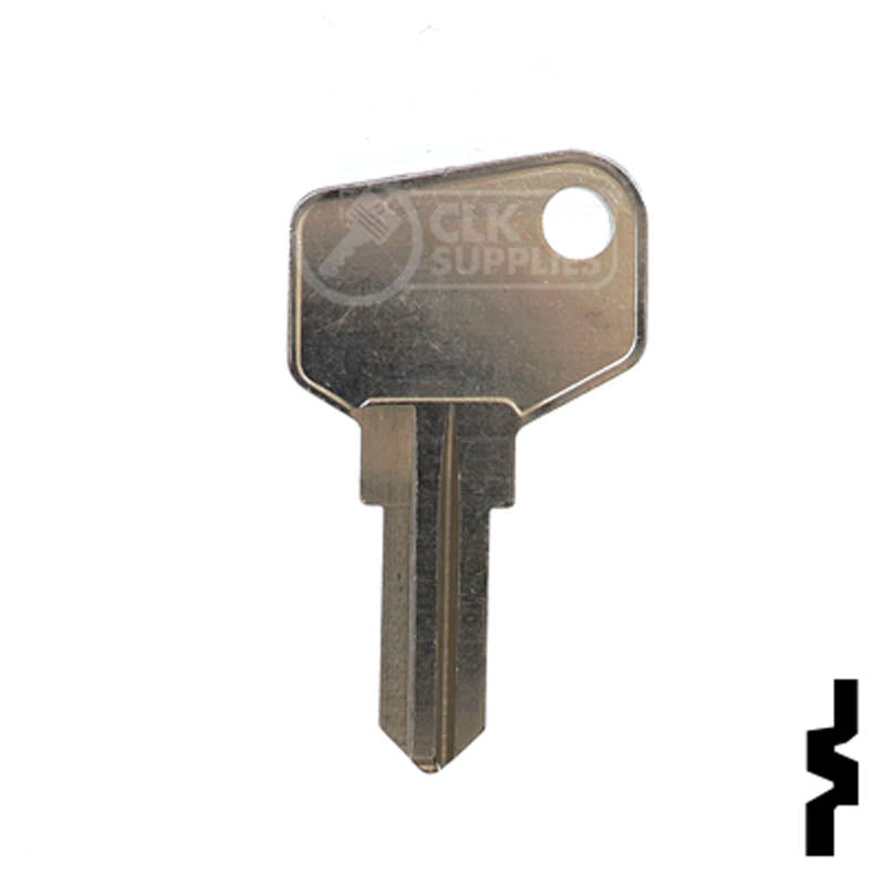 1635V ARFE Cam Lock Key Office Furniture-Mailbox Key Ilco