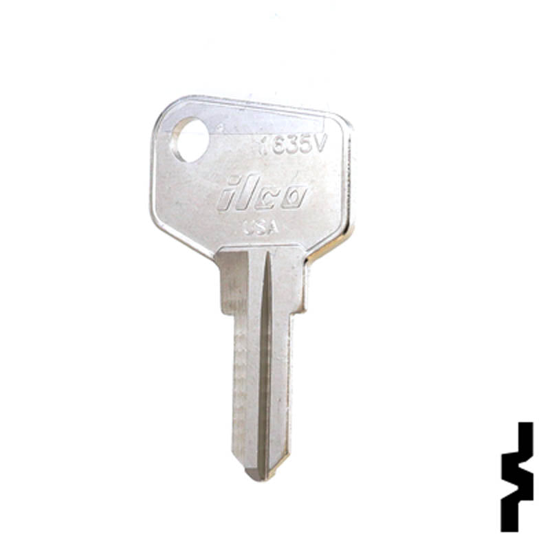 1635V ARFE Cam Lock Key Office Furniture-Mailbox Key Ilco