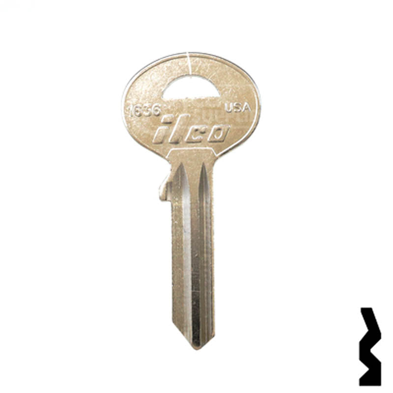 1636 Sun, Wilson, McGunn, Diplomat Safe Key Office Furniture-Mailbox Key JMA USA