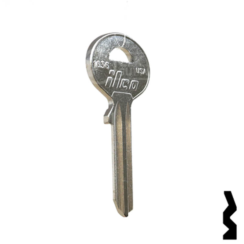 1636 Sun, Wilson, McGunn, Diplomat Safe Key Office Furniture-Mailbox Key JMA USA