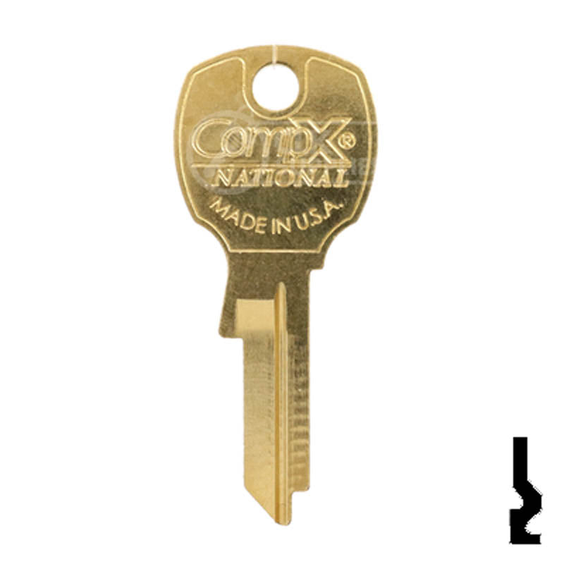 CompX National OEM D4300 Key Blank for USPS Locks (1646) Office Furniture-Mailbox Key Compx Security