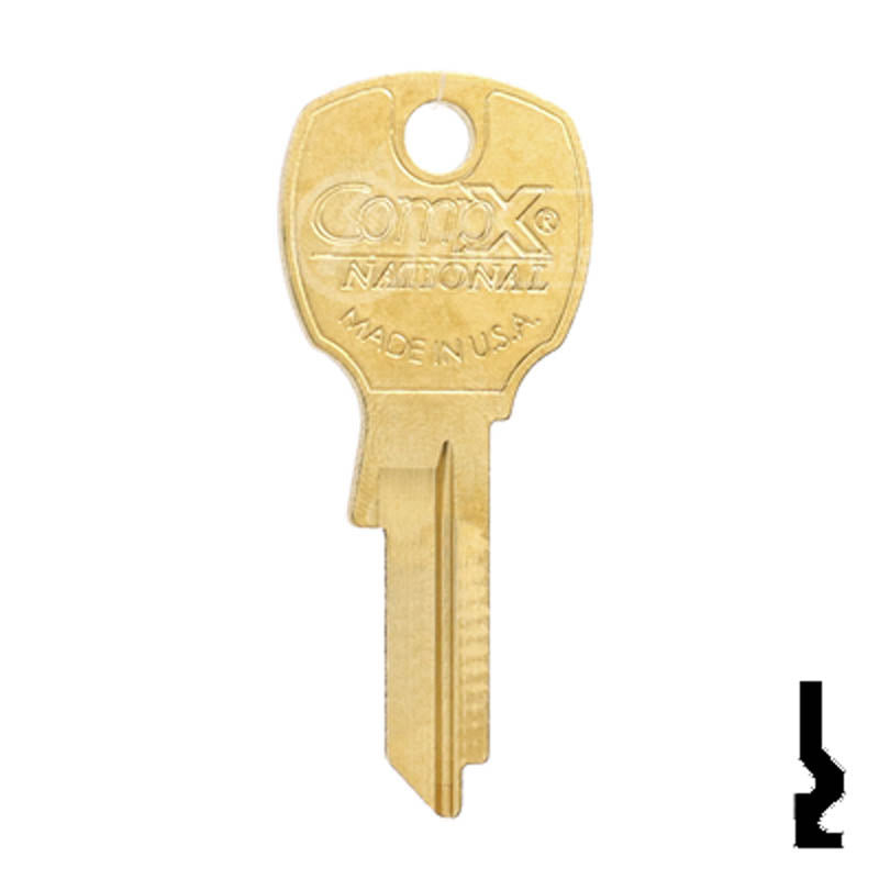 CompX National OEM D4300 Key Blank for USPS Locks (1646) Office Furniture-Mailbox Key Compx Security