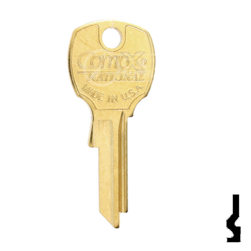 CompX National OEM D4301 Key Blank for USPS Locks (1646R) Office Furniture-Mailbox Key Compx Security