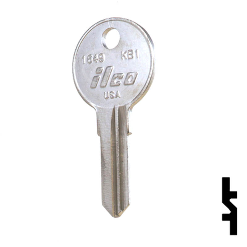 KB1, 1649 Kimball Key Office Furniture-Mailbox Key Ilco