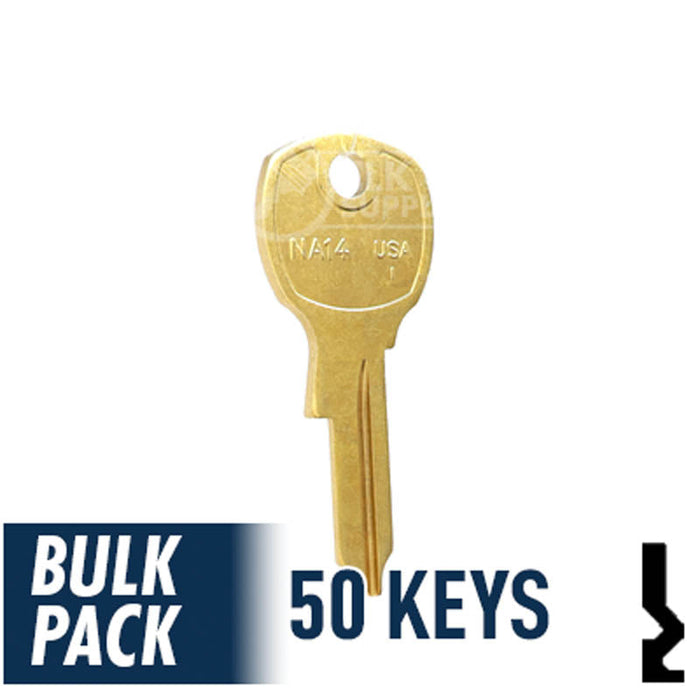 NA14, 1069L National Key (50 Pack) Office Furniture-Mailbox Key Ilco