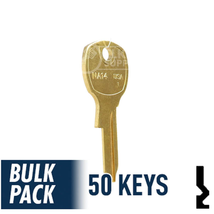 NA14, 1069L National Key (50 Pack) Office Furniture-Mailbox Key Ilco