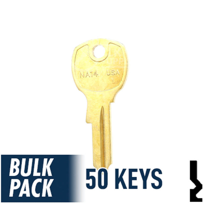 NA14, 1069L National Key (50 Pack) Office Furniture-Mailbox Key Ilco