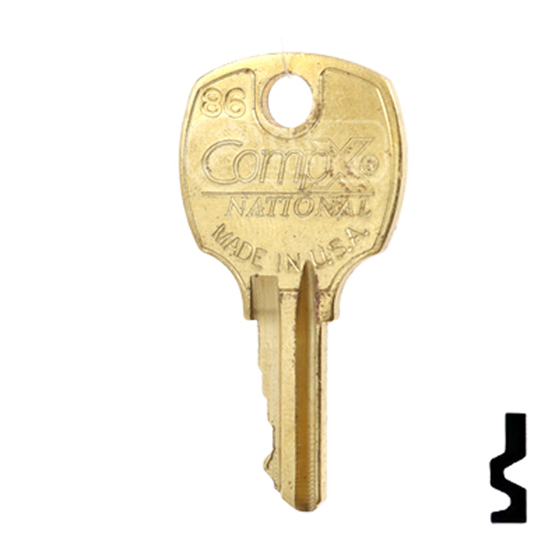 Precut Key Blank | National Cabinet | BD98R Office Furniture-Mailbox Key Framon Manufacturing Company, Inc