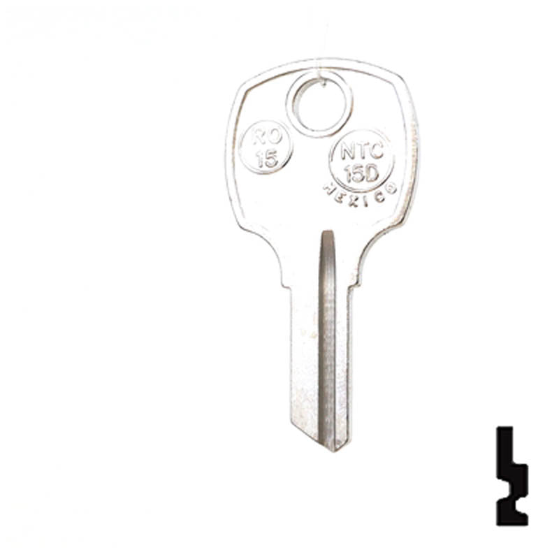 RO15, N1069N National Key Office Furniture-Mailbox Key JMA USA