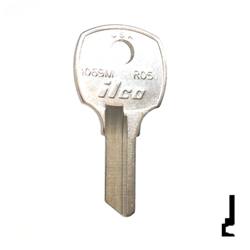 RO5, 1069M National Key Office Furniture-Mailbox Key Ilco
