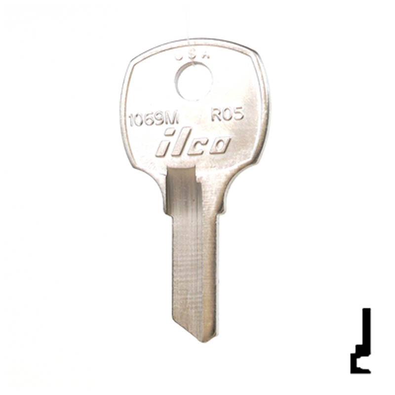 RO5, 1069M National Key Office Furniture-Mailbox Key Ilco