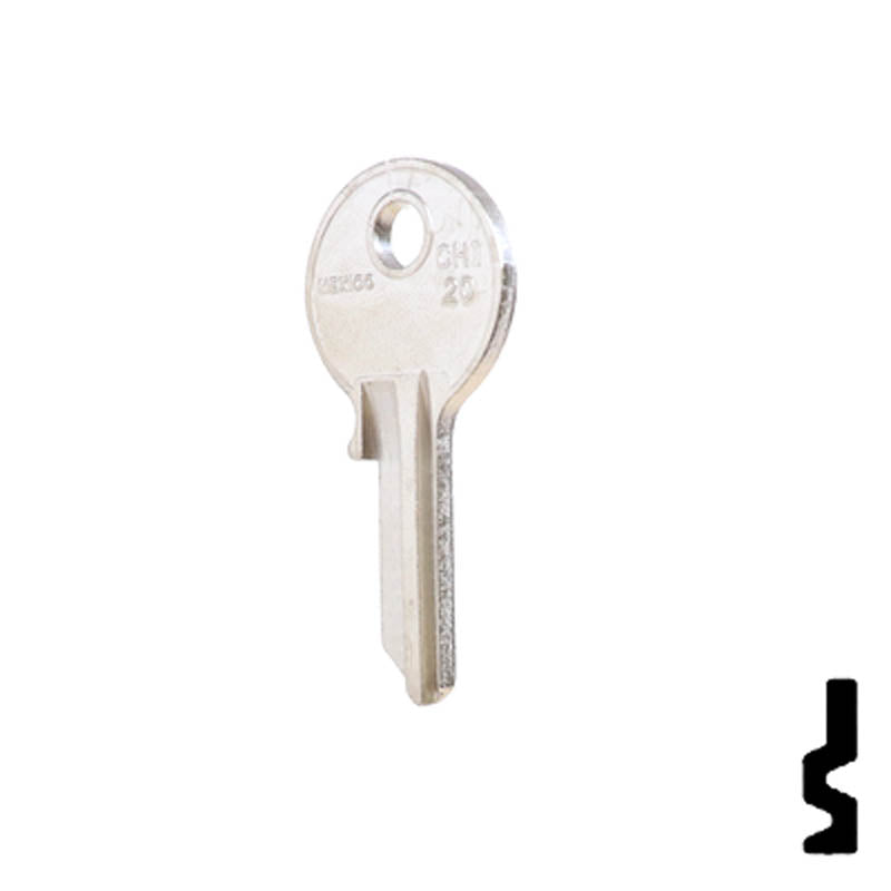 SC1041R, KP2 Chicago Key Office Furniture-Mailbox Key JMA USA