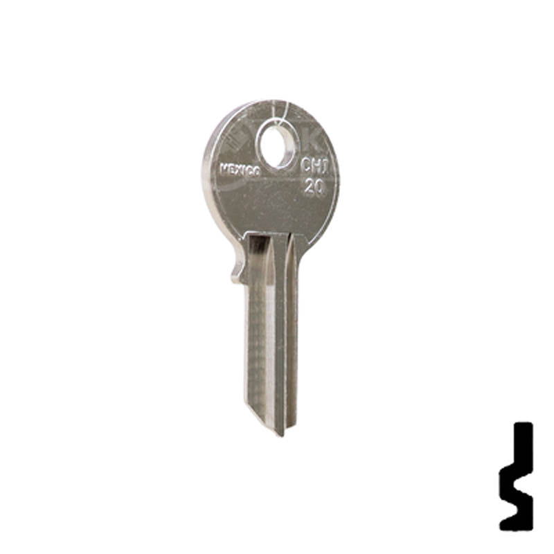 SC1041R, KP2 Chicago Key Office Furniture-Mailbox Key JMA USA