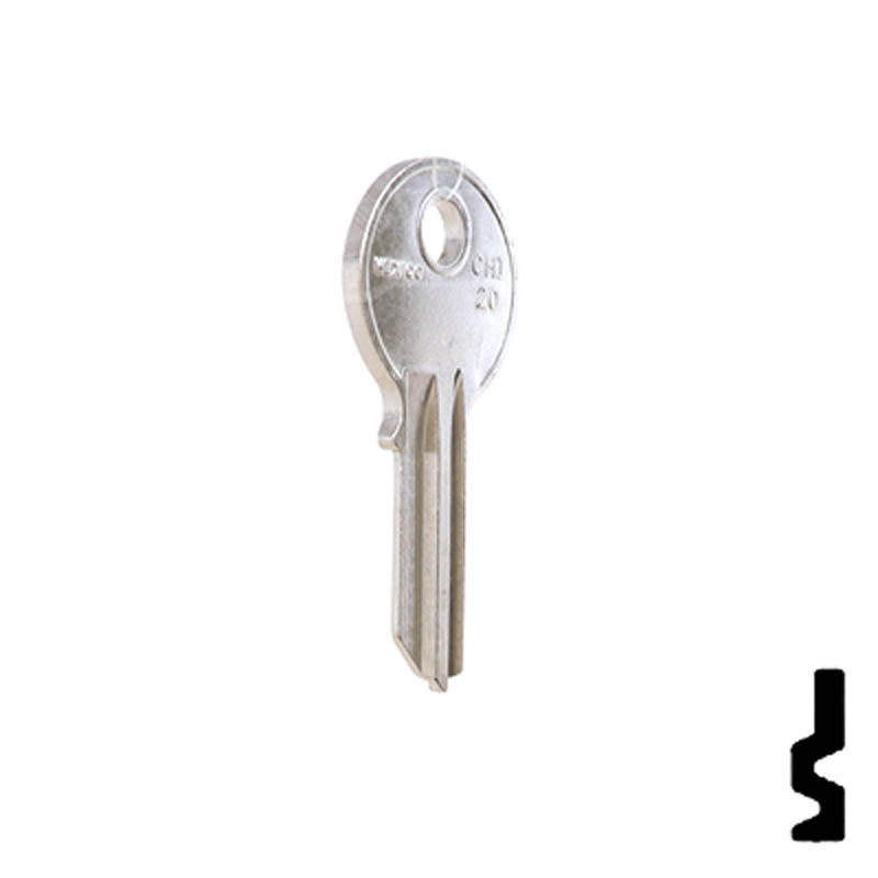 SC1041R, KP2 Chicago Key Office Furniture-Mailbox Key JMA USA
