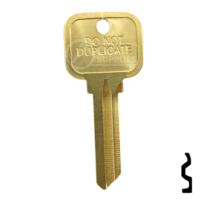 Uncut DND Key Blank | Yale | BD13 Office Furniture-Mailbox Key Framon Manufacturing Company, Inc