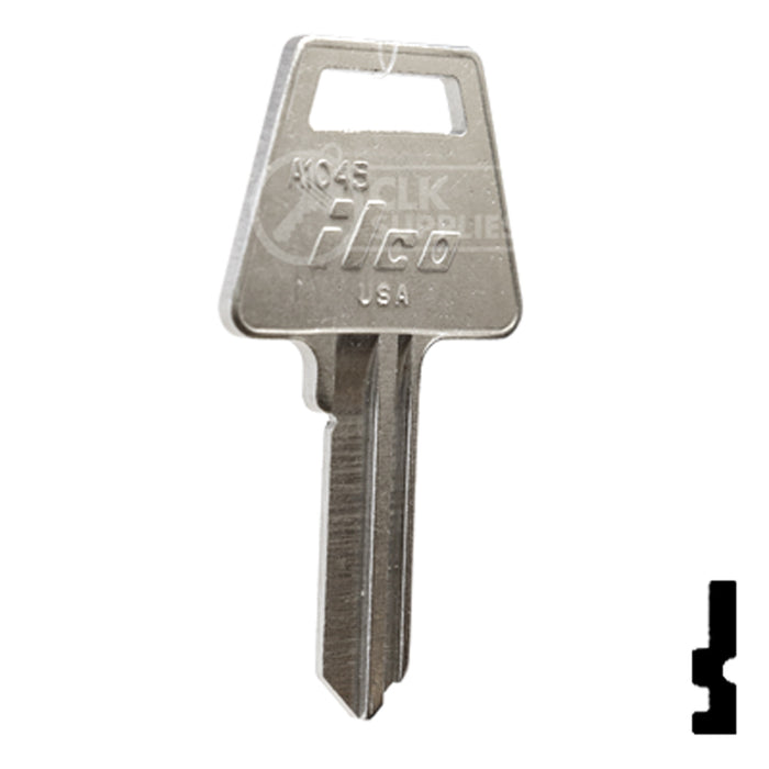 Uncut Key Blank | American Padlock, Junckunc | A1045 Office Furniture-Mailbox Key Ilco