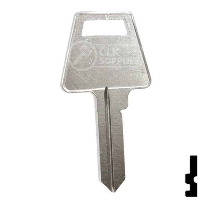 Uncut Key Blank | American Padlock, Junckunc | A1045 Office Furniture-Mailbox Key Ilco