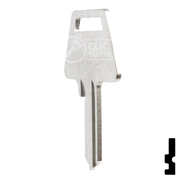 Uncut Key Blank | American Padlock, Junckunc | A1045 Office Furniture-Mailbox Key Ilco