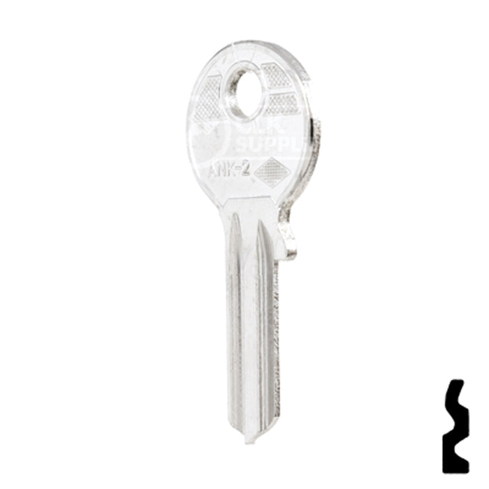 Uncut Key Blank | Anker | ANK-2 Office Furniture-Mailbox Key JMA USA