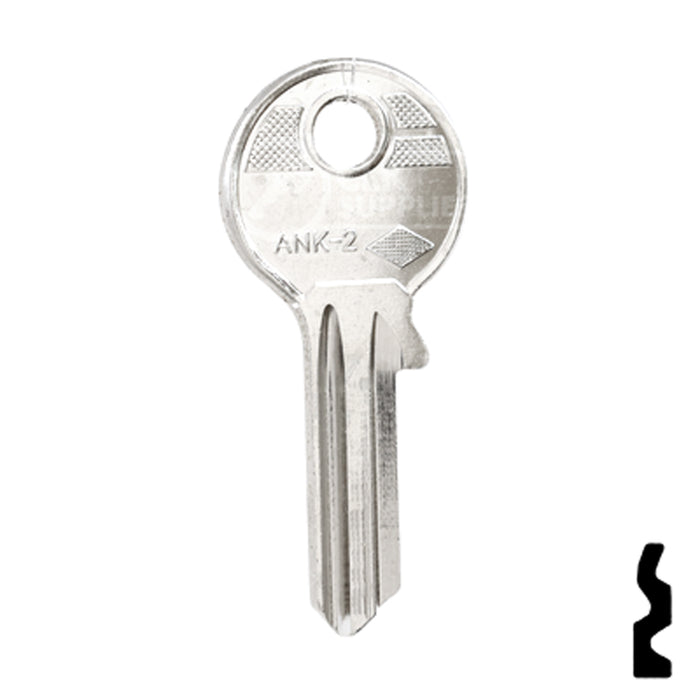 Uncut Key Blank | Anker | ANK-2 Office Furniture-Mailbox Key JMA USA